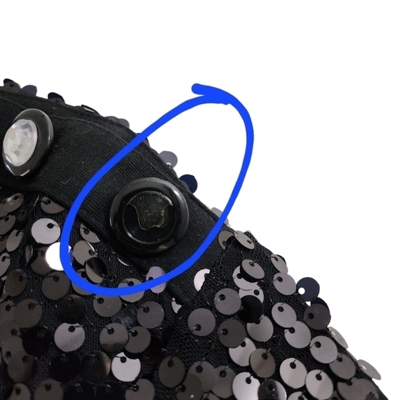 See By Chloe Sequin Mini Dress 2 Black‎ Short Sleeve Eras Tour Taylor Swift - Picture 12 of 12